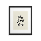 Magnetic - Typography Framed Art Print Gallery Image 5