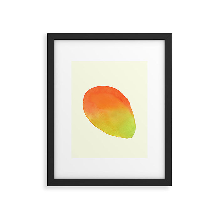 Mango Watercolor Illustration Framed Art Print Gallery Image 1