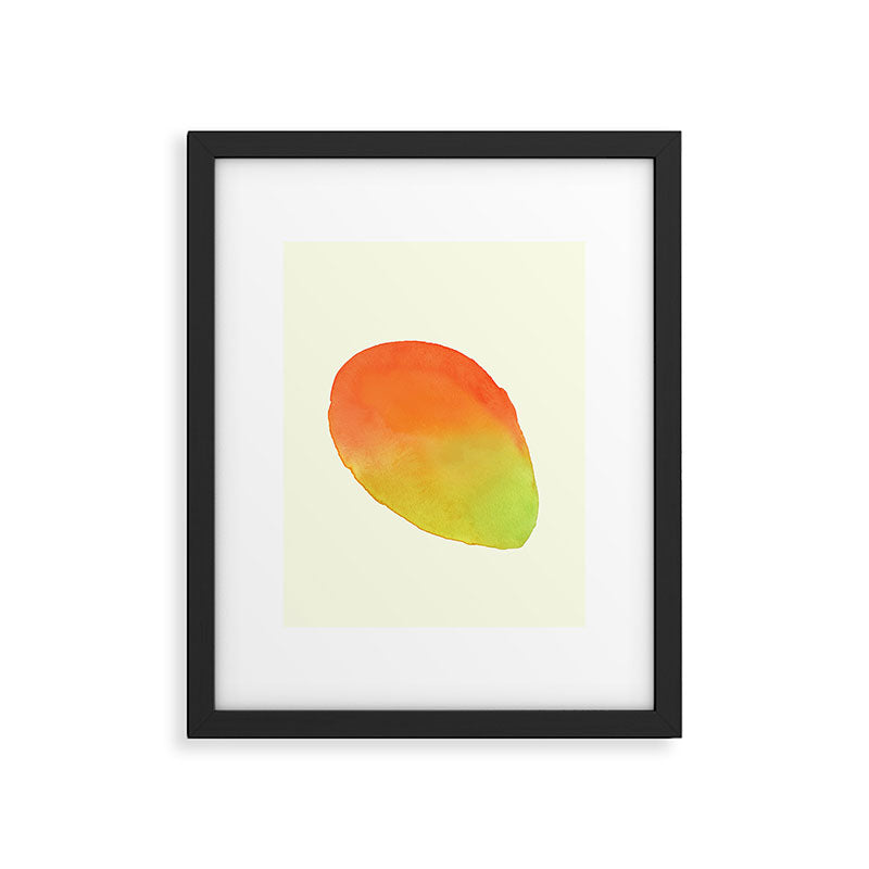 Mango Watercolor Illustration Framed Art Print Gallery Image 5