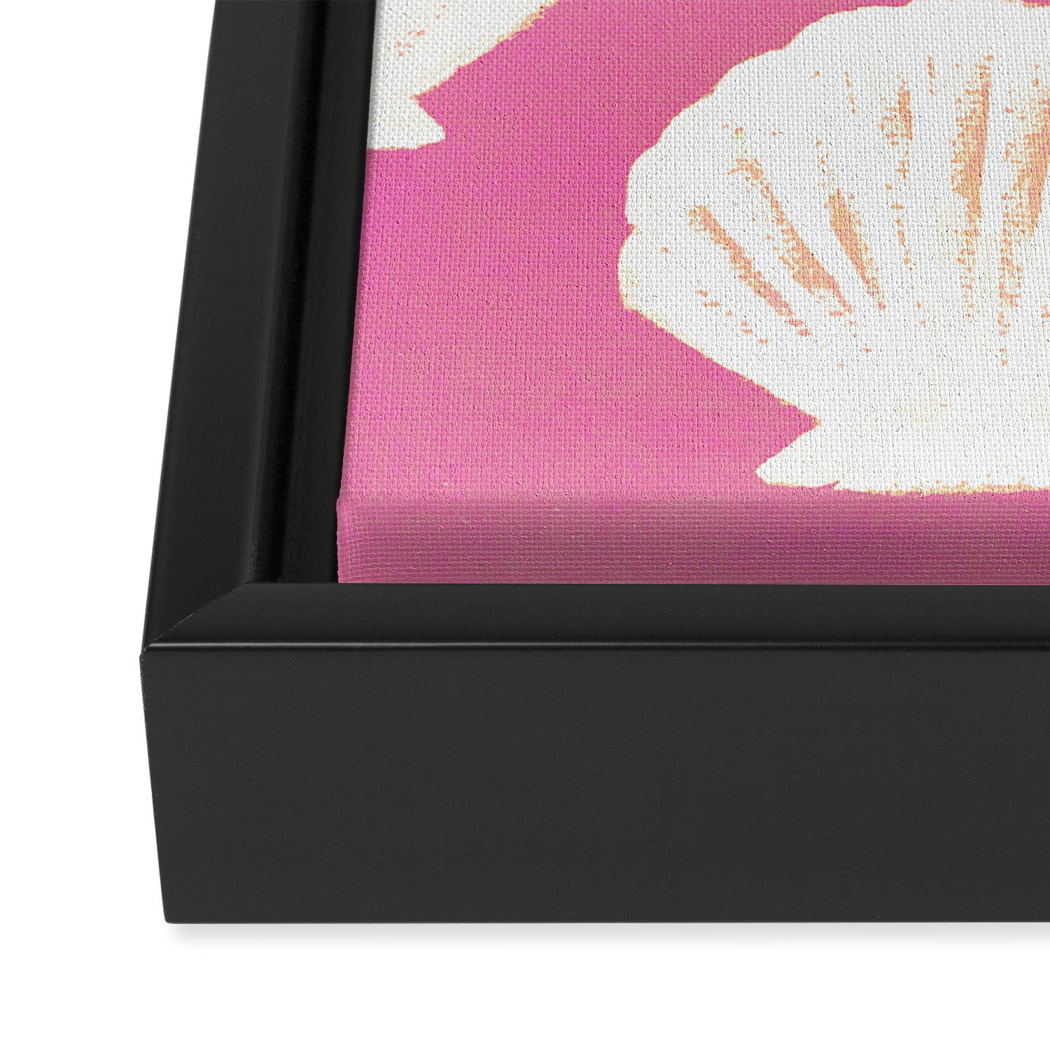 Mermaid At Heart - Pink Shells Framed Canvas Print Gallery Image 3