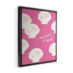Mermaid At Heart - Pink Shells Framed Canvas Print Gallery Image 2
