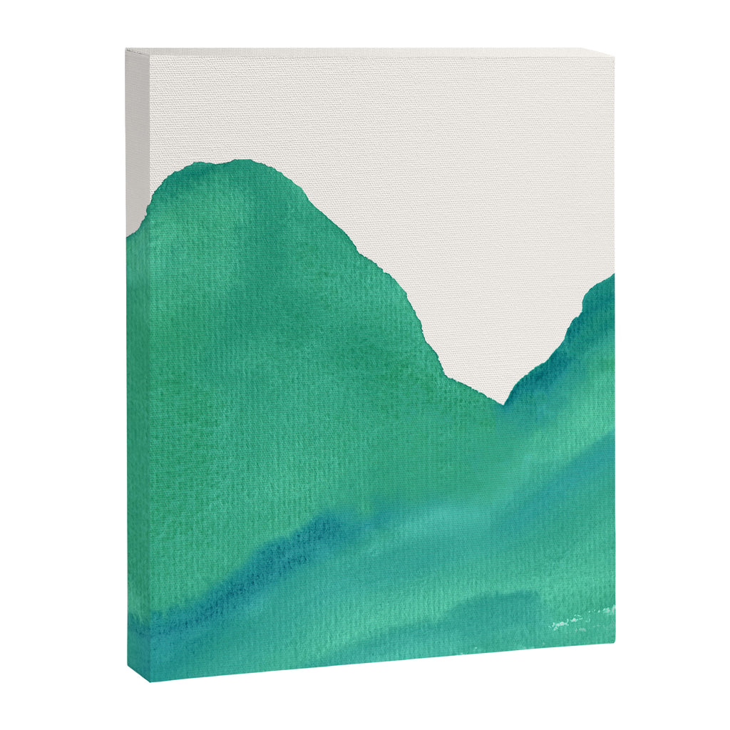 Mountains - Minimalist Watercolor Canvas Print Gallery Image 6