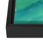 Mountains - Minimalist Watercolor Framed Canvas Print Gallery Image 3