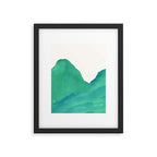 Mountains - Minimalist Watercolor Framed Art Print Gallery Image 5