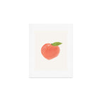 Peach - Fruit Watercolor Painting Art Print Gallery Image 1