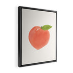 Peach - Fruit Watercolor Painting Framed Canvas Print Gallery Image 2
