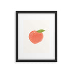 Peach - Fruit Watercolor Painting Framed Art Print Gallery Image 5