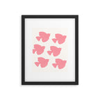 Pink Birds Flying - Painting Framed Art Print Gallery Image 5