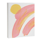 Pink Rainbow - Abstract Minimalist Painting Canvas Print Gallery Image 6