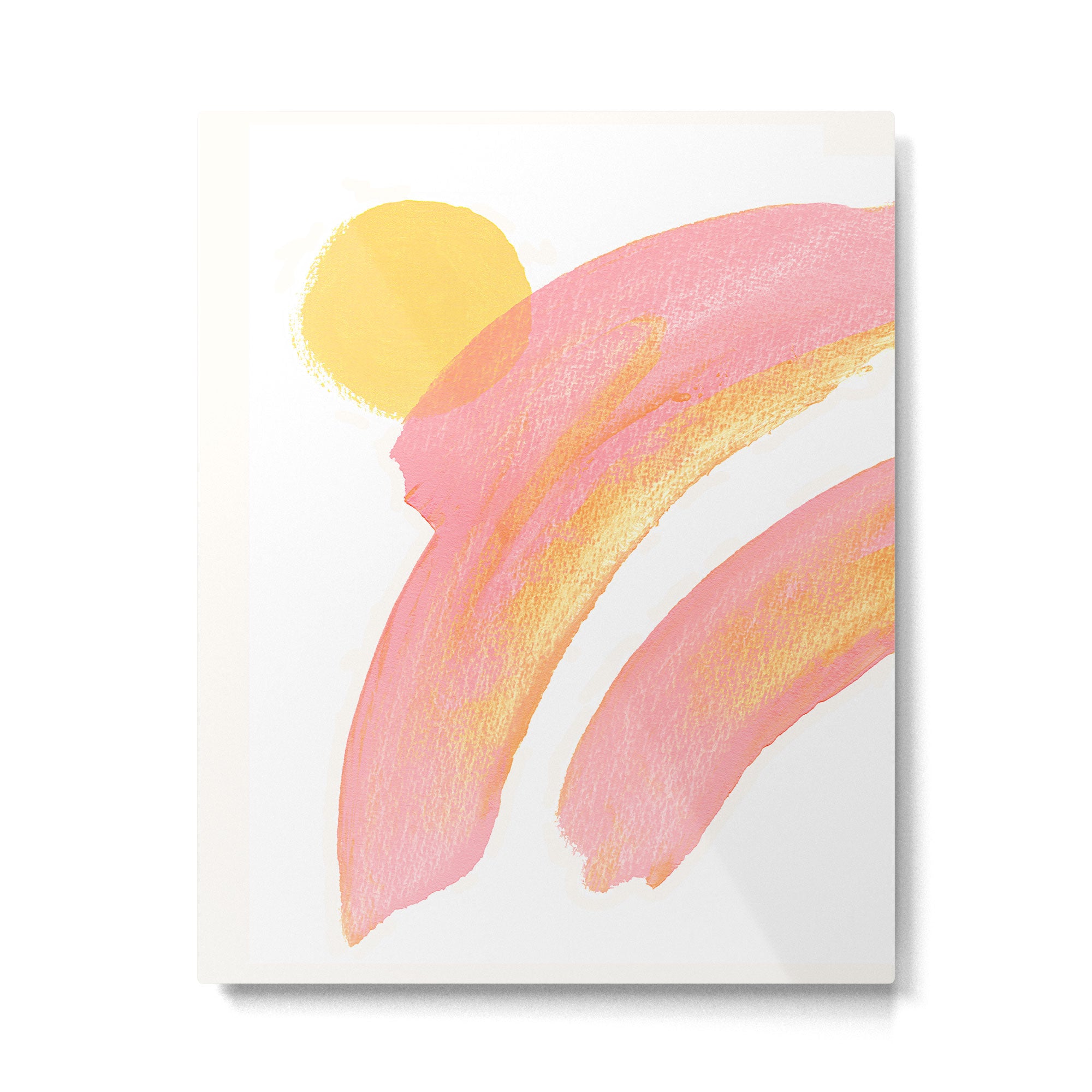 Pink Rainbow - Abstract Minimalist Painting Metal Print Gallery Image 4