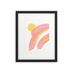 Pink Rainbow - Abstract Minimalist Painting Framed Art Print Gallery Image 5