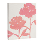 Pink Roses - Gouache Botanical Painting Canvas Print Gallery Image 6
