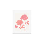 Pink Roses - Gouache Botanical Painting Art Print Gallery Image 1