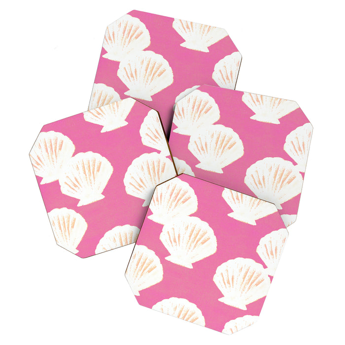 Pink Shells Pattern Coaster Gallery Image 1