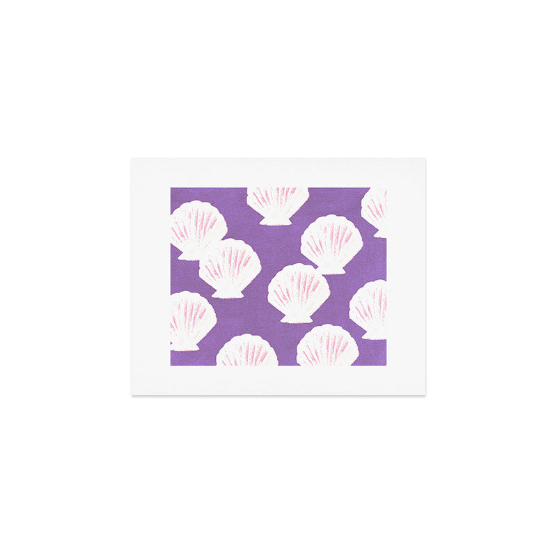 Purple Shells Pattern Art Print Gallery Image 1