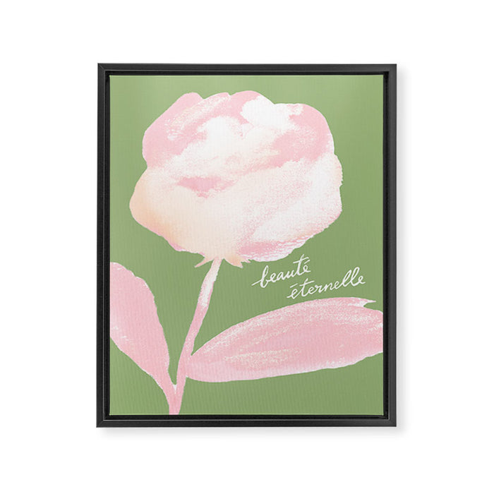 Rose Painting - Beauté Eternelle French  Framed Canvas Print Gallery Image 1