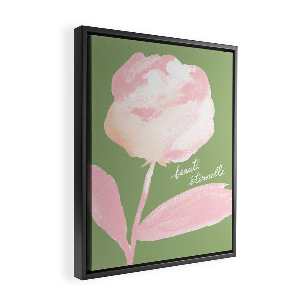 Rose Painting - Beauté Eternelle French  Framed Canvas Print Gallery Image 2