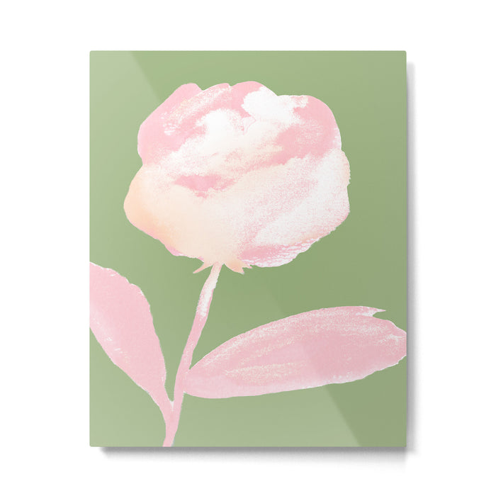 Rose Painting - Beauté  Metal Print Gallery Image 1