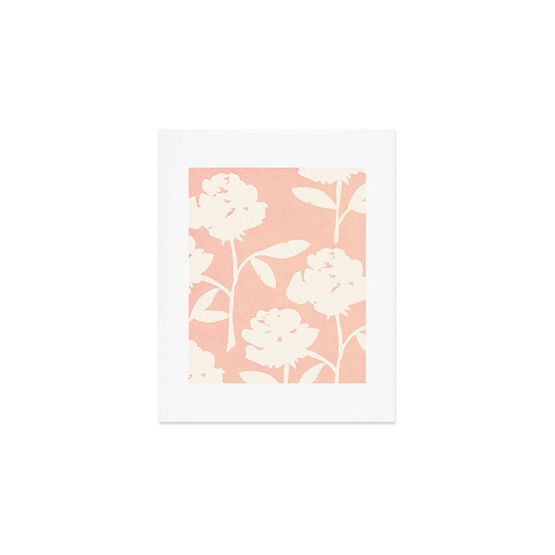 Roses Pattern - Blush Pink Art Print Gallery Image 1
