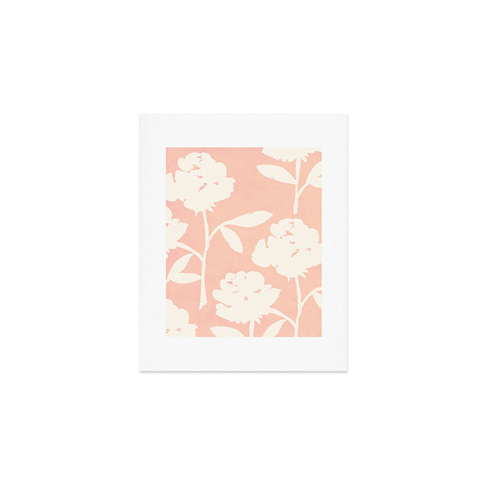 Roses Pattern - Blush Pink Art Print Gallery Image 1