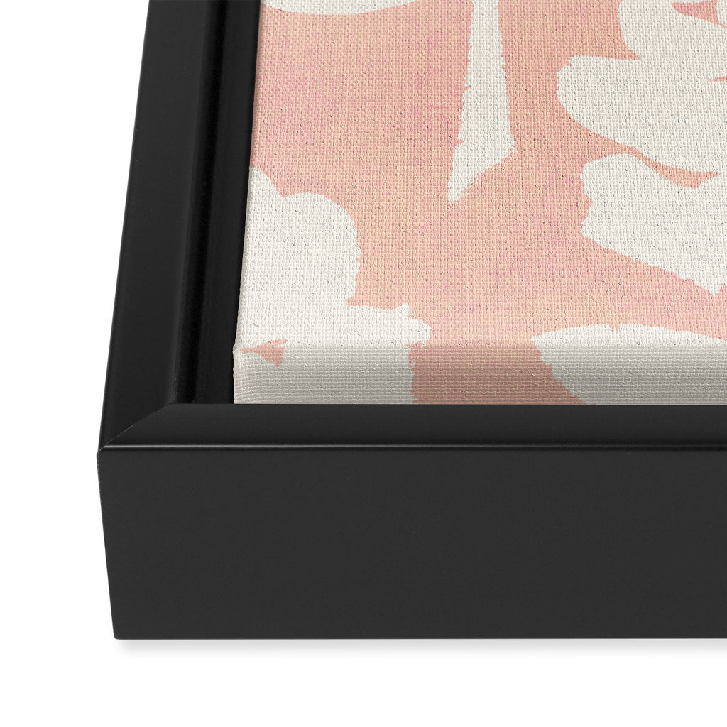 Roses Pattern - Blush Pink Framed Canvas Print Gallery Image 3