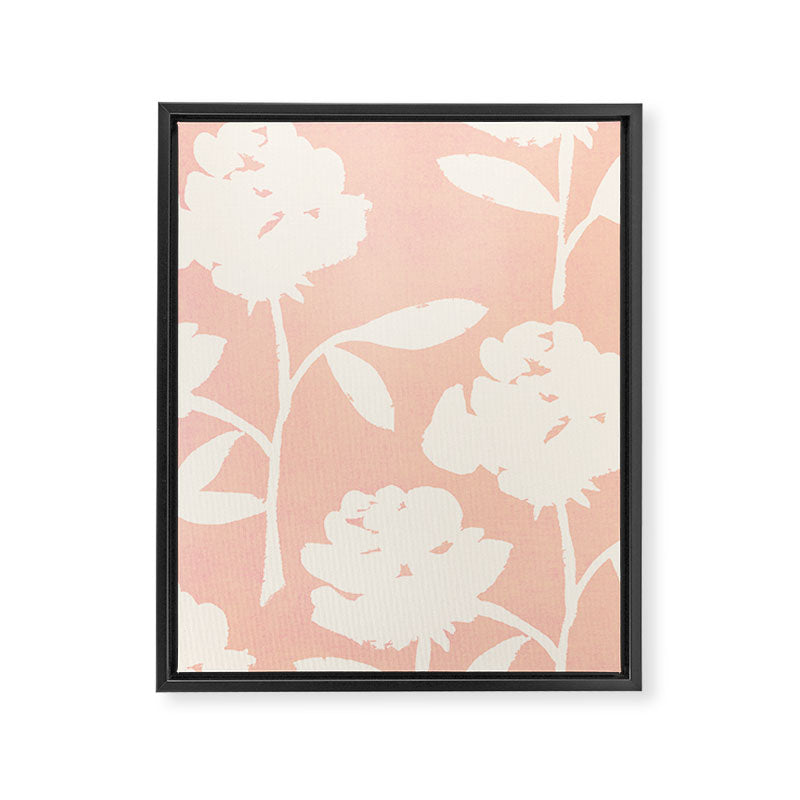 Roses Pattern - Blush Pink Framed Canvas Print Gallery Image 6