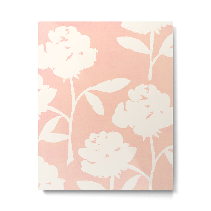 Roses Pattern - Blush Pink Metal Print Gallery Image 1