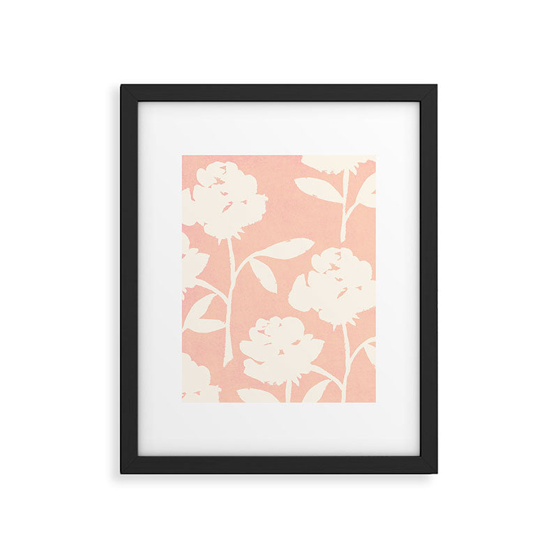 Roses Pattern - Blush Pink Framed Art Print Gallery Image 5