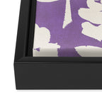 Roses Pattern - Purple  Framed Canvas Print Gallery Image 3