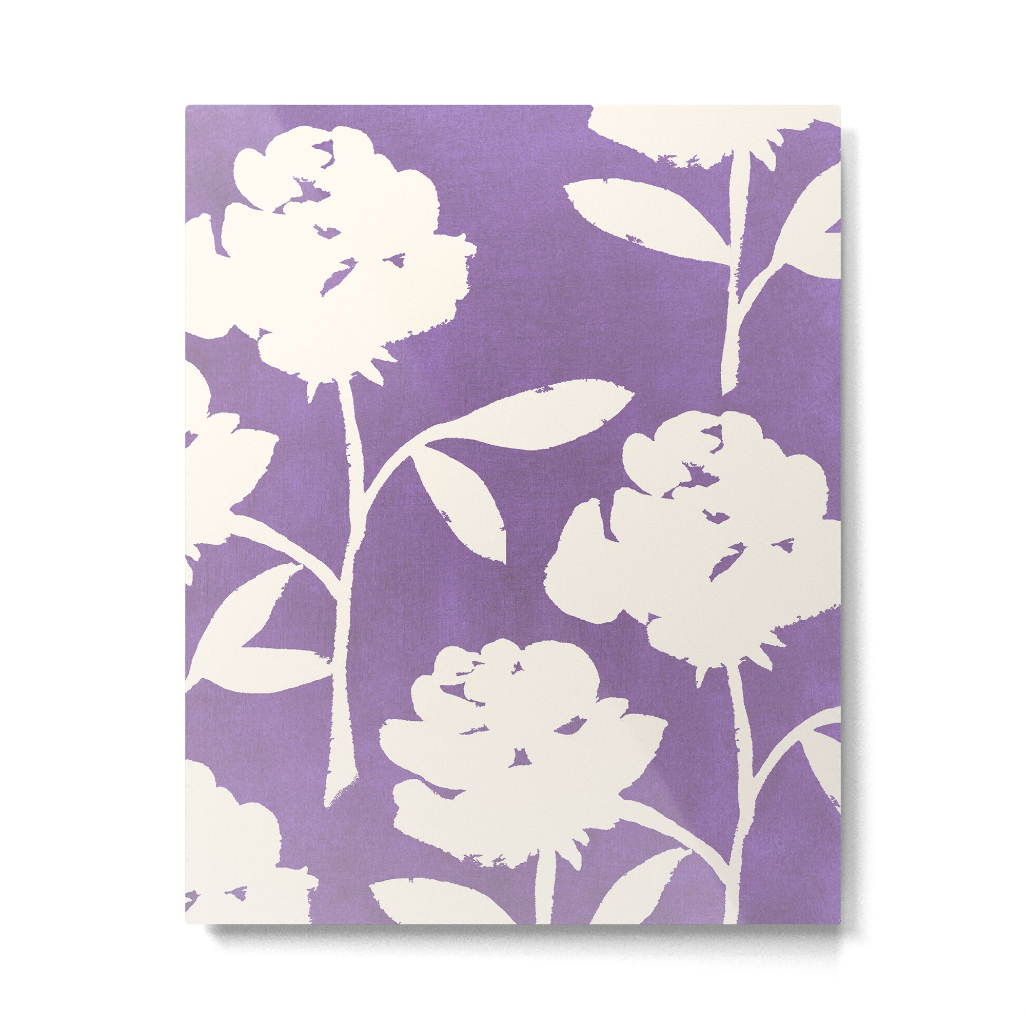 Roses Pattern - Purple  Metal Print Gallery Image 4