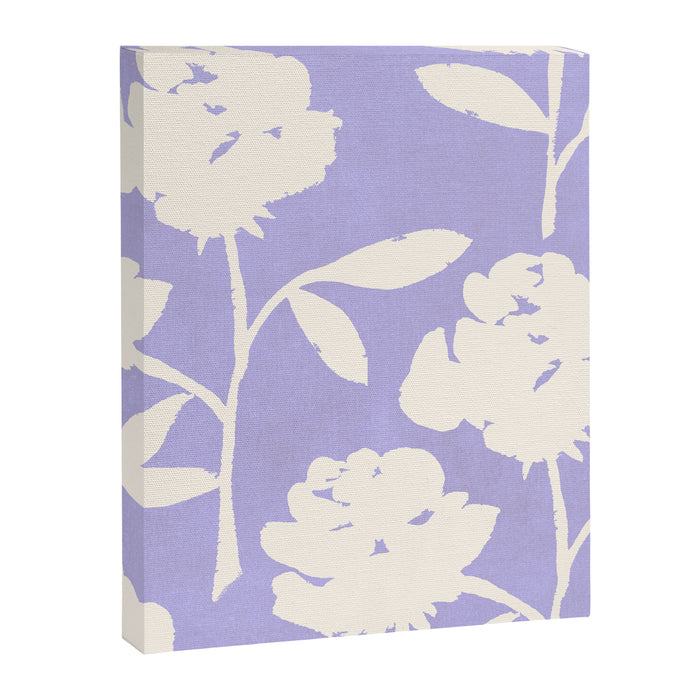 Roses Pattern - Violet Canvas Print Gallery Image 1