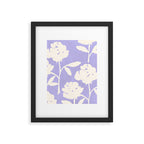 Roses Pattern - Violet Framed Art Print Gallery Image 5