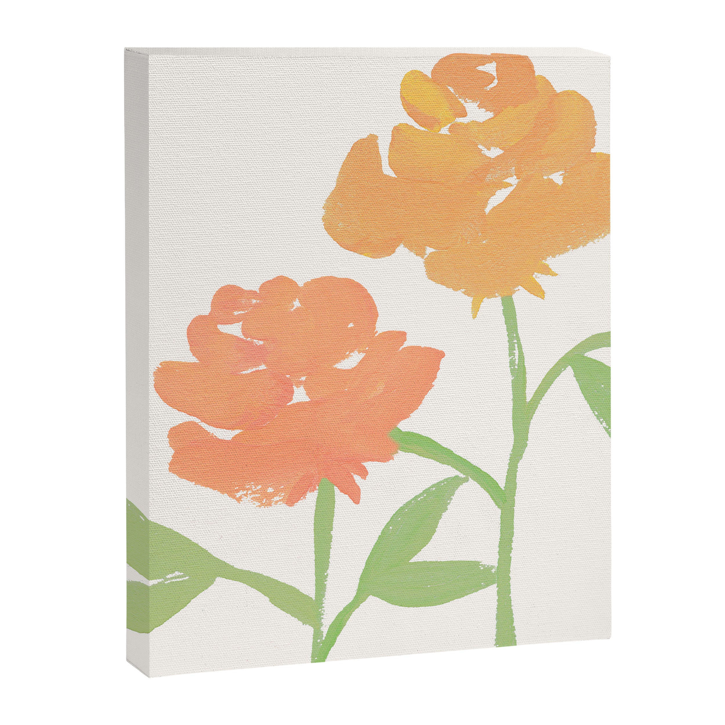 Yellow Roses - Gouache Botanical Painting Canvas Print Gallery Image 6