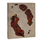 Two Tigers -- Ukiyo-e Style Canvas Print Gallery Image 6