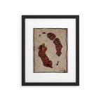 Two Tigers -- Ukiyo-e Style Framed Art Print Gallery Image 5