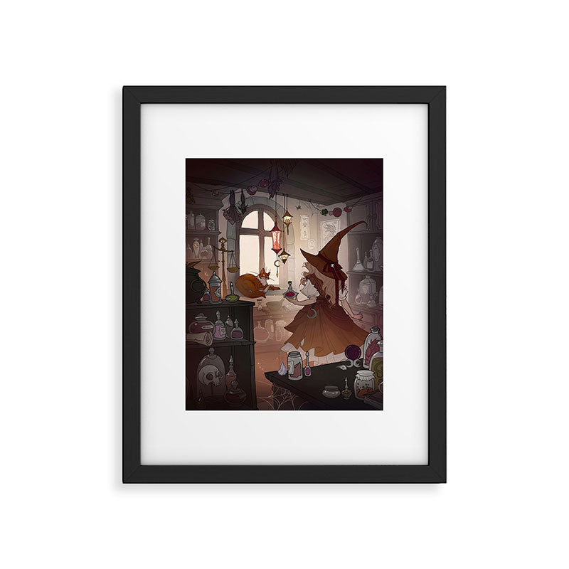 Apothecary Witch Framed Art Print Gallery Image 5