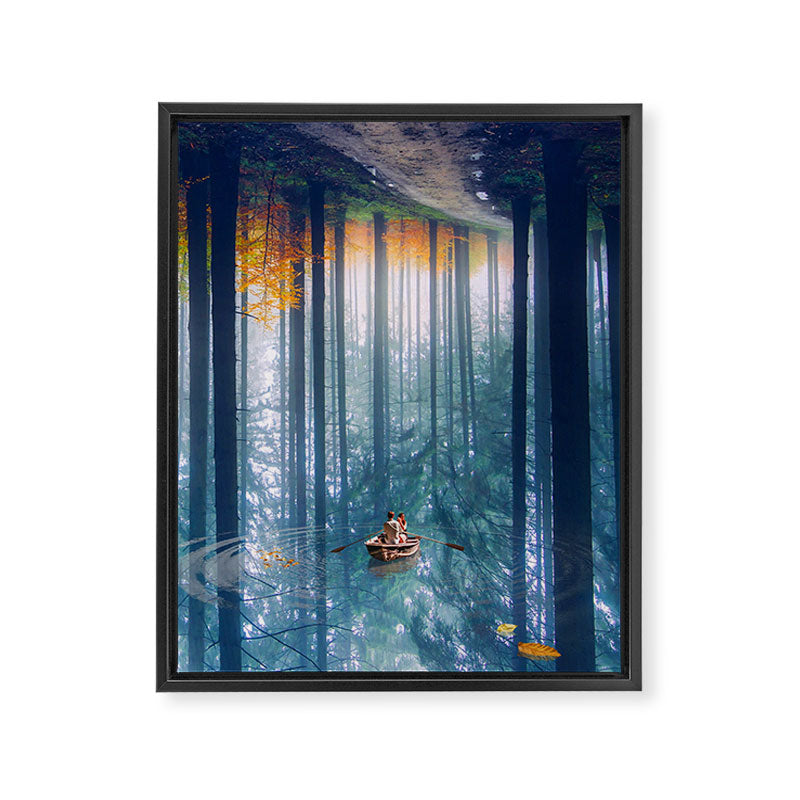 The upside of falling down Framed Canvas Print Gallery Image 6