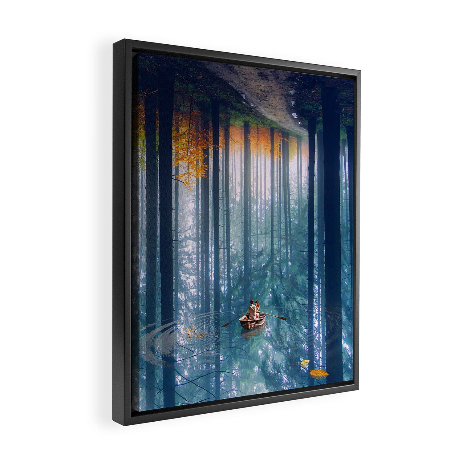 The upside of falling down Framed Canvas Print Gallery Image 2