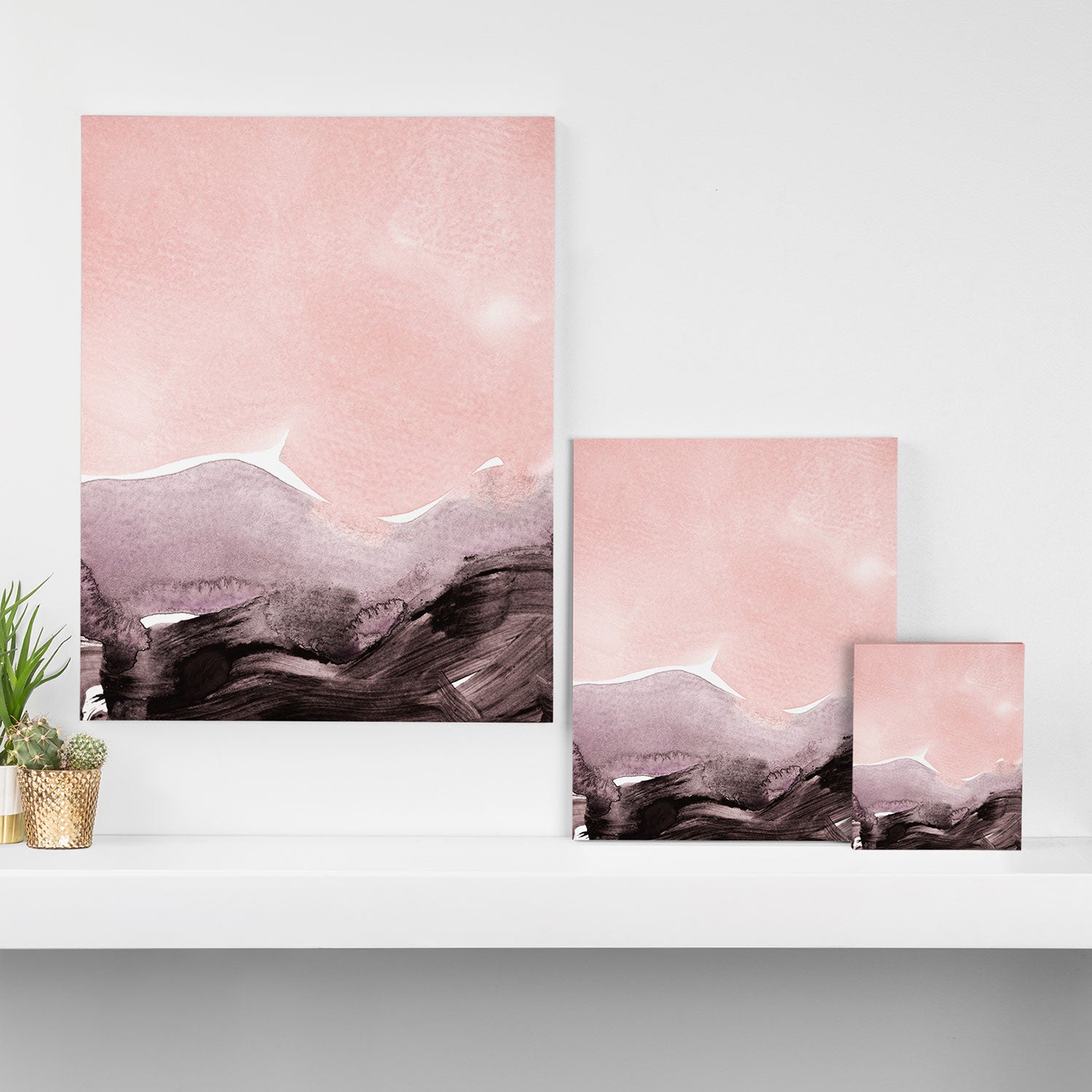 blush & mauve Canvas Print Gallery Image 3