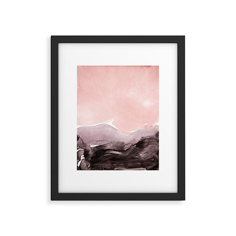 blush & mauve Framed Art Print Gallery Image 4