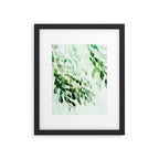 fresh summer rain abstract watercolor leaves Framed Art Print Gallery Image 4