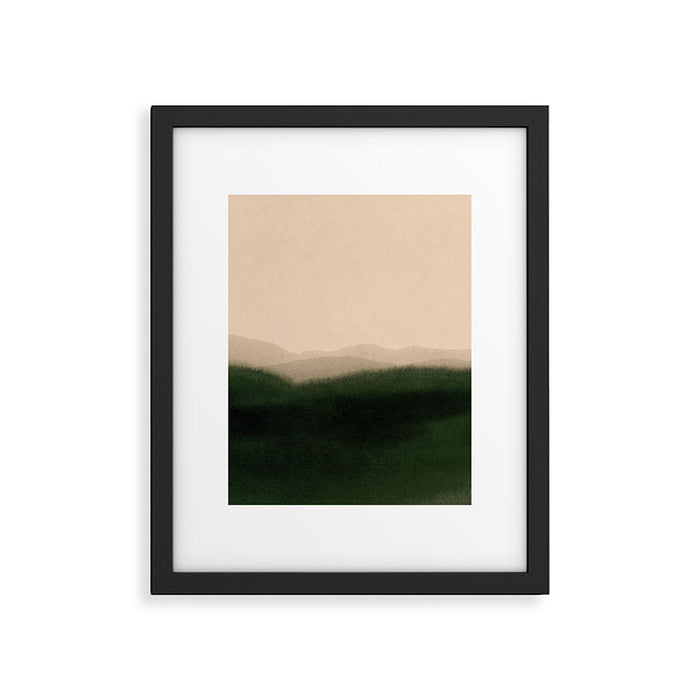 green hills Framed Art Print Gallery Image 1