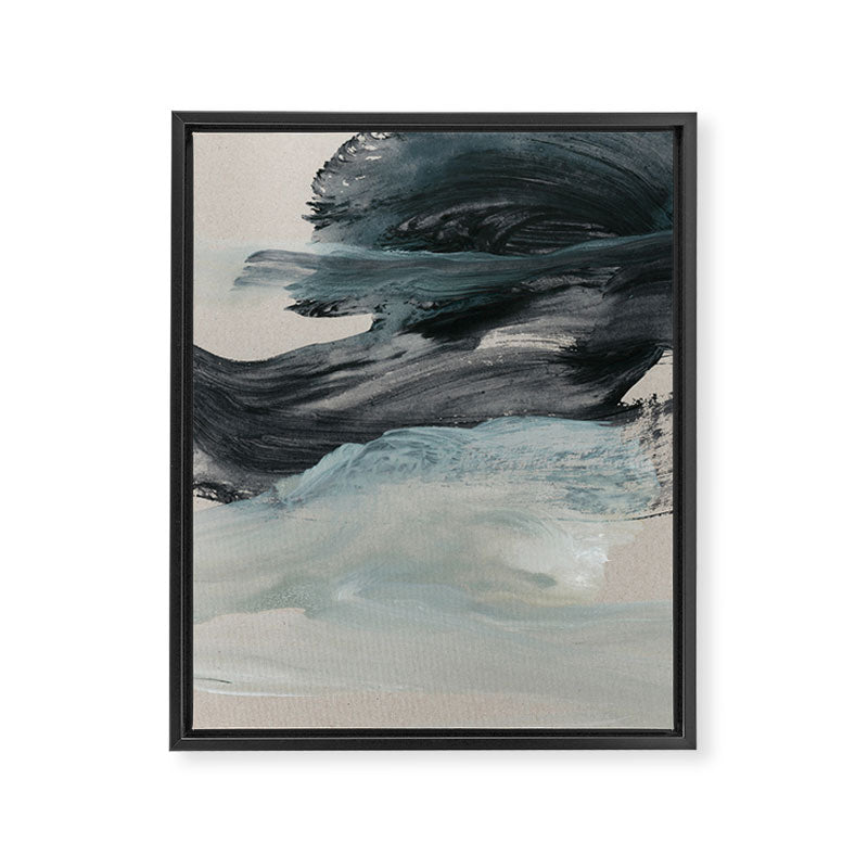 minimal brushstrokes 3 Framed Canvas Print Gallery Image 3