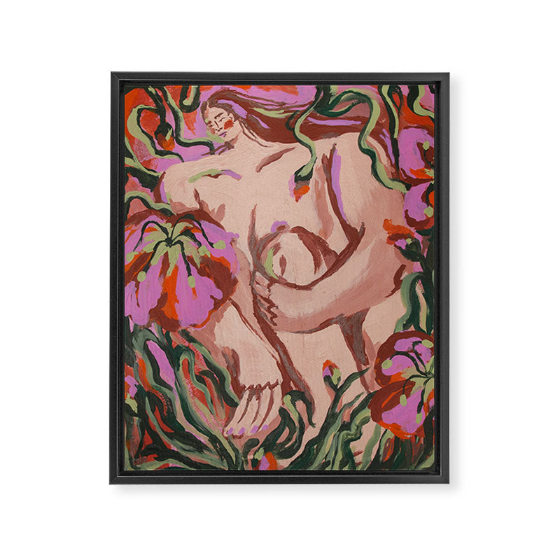Entwined in Blooms Framed Canvas Print Gallery Image 6