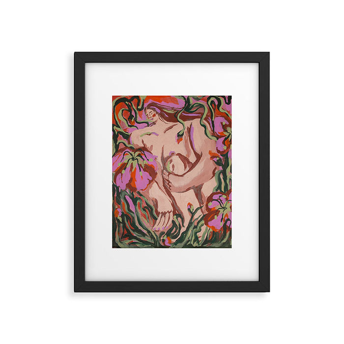 Entwined in Blooms Framed Art Print Gallery Image 1