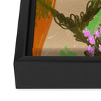 Shadows Among the Flowers Framed Canvas Print Gallery Image 3