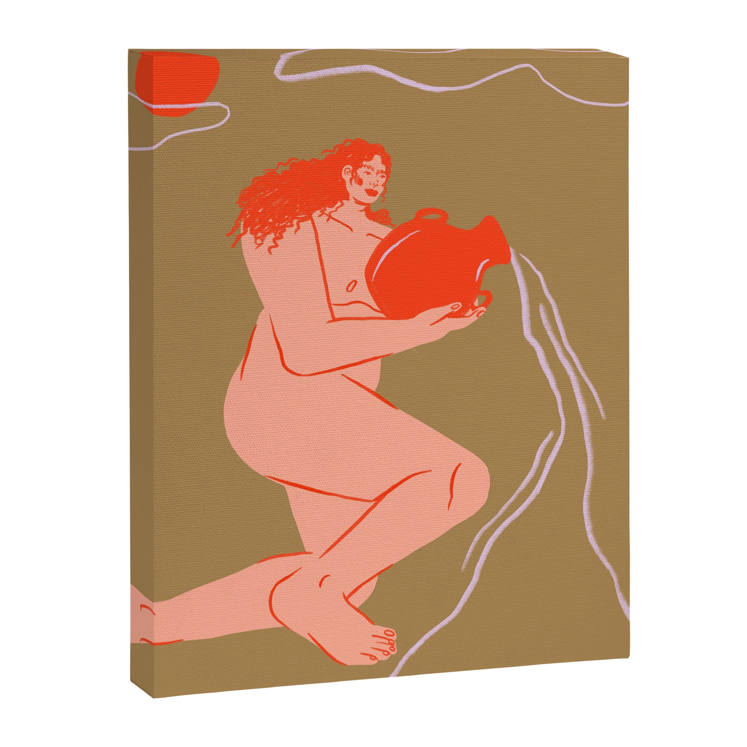Tarot Woman and Water Canvas Print Gallery Image 6