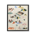 A praia Framed Canvas Print Gallery Image 6