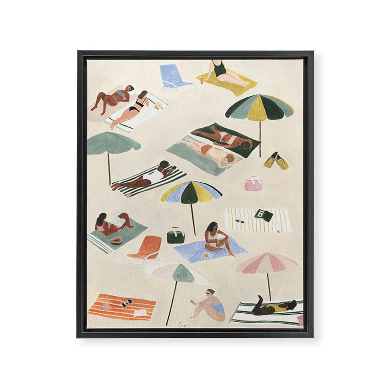 A praia Framed Canvas Print Gallery Image 6