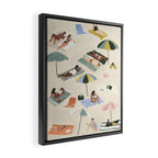 A praia Framed Canvas Print Gallery Image 2